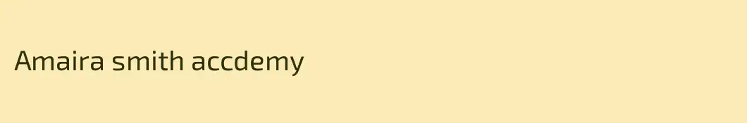 Amaira smith accdemy